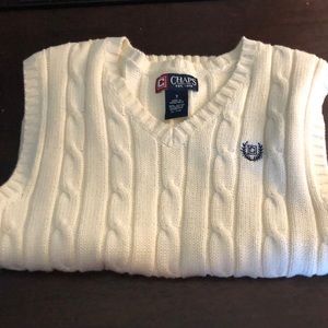 Chaps ivory sweater vest